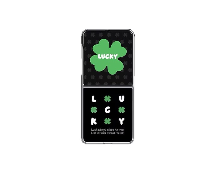 Galaxy Z Flip 8 Flipsuit Card with Case Lucky Clover