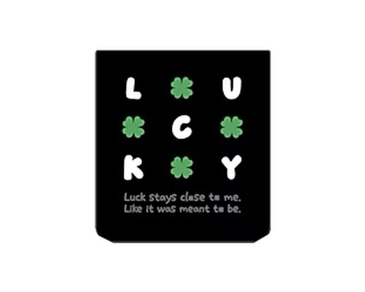 Galaxy Z Flip 8 Flipsuit Card with Case Lucky Clover
